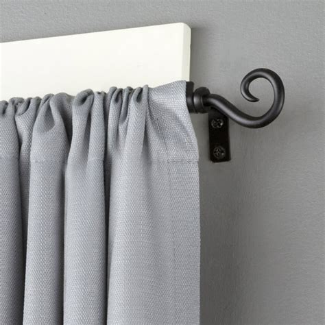 Medieval Hook Window Curtain Rod 48 To 86 Inch Black 12 Inch