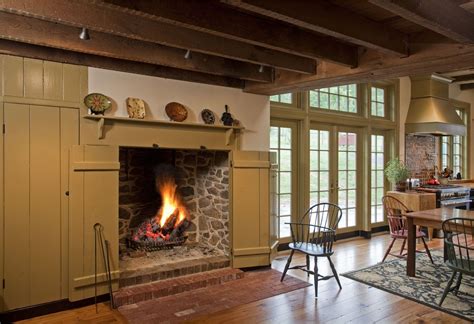 42 Attractive Farmhouse Kitchen With Fireplace Kitchen Fireplace Indoor Fireplace Farmhouse