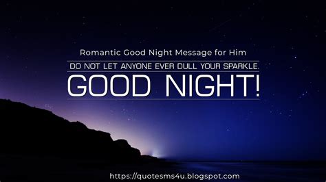 Quote sms and message: 50 Romantic Good Night Message for Him from The ...