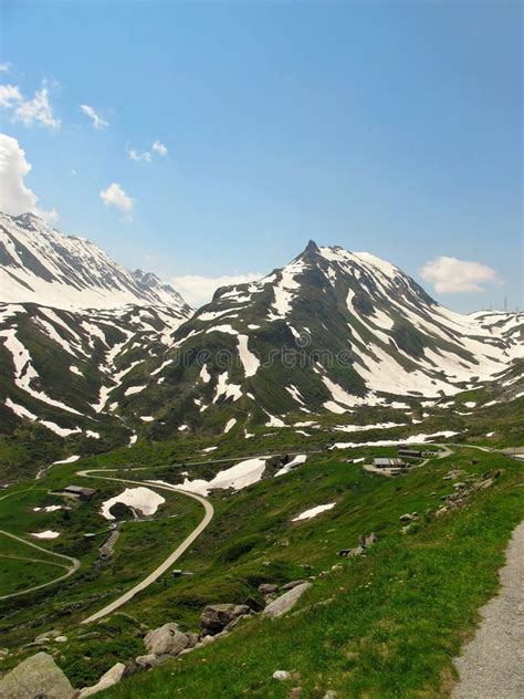 Mountain Road In The Swiss Alps Stock Photo Image Of Road Swiss