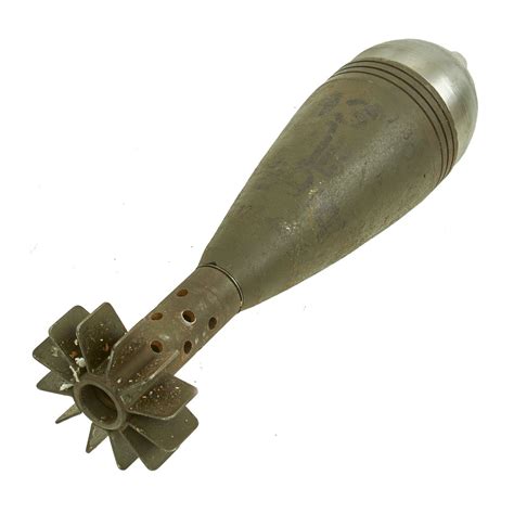 Original German Wwii Inert Wgr 39 He Frag Bouncing Mortar Round For 8