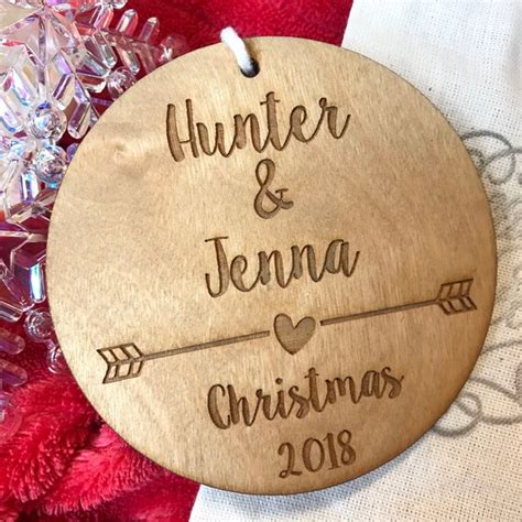 Personalized Couples Christmas Ornament Couple Etsy