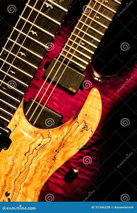 Wood Purple Rock Guitar Stock Photo Image Of Jazz Musician 31346228