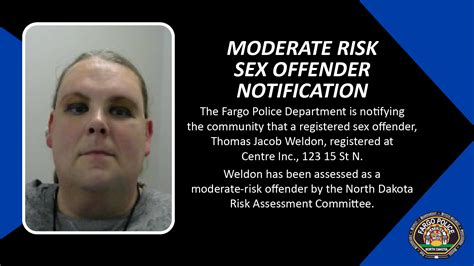 Moderate Risk Sex Offender Notification Fargo Police Department