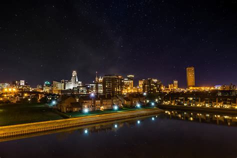 Buffalo Skyline Under The Stars Photograph By Chris Bordeleau Pixels