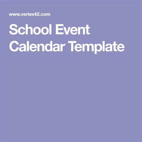 School Event Calendar Template Event Calendar Template School Event