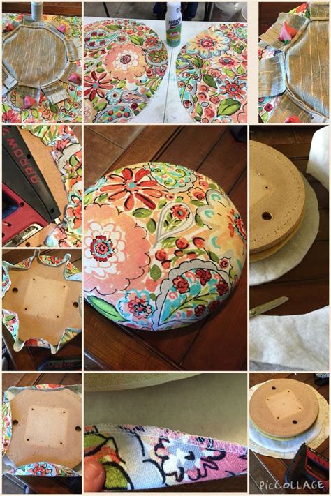 Buy stool cushion and get the best deals at the lowest prices on ebay! How to recover a round bar stool cushion without piping ...