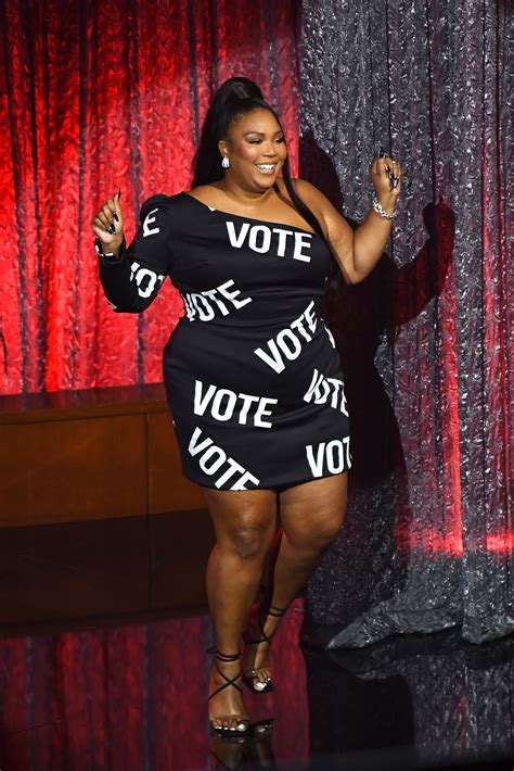 Lizzo gets out the vote in sexy, star-spangled style