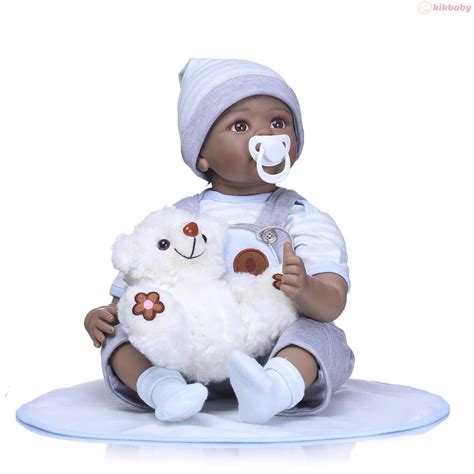 22 Inch Lifelike African American Reborn Babies Cloth Body