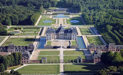 Vaux Le Vicomte Vue Aérienne Châteaux Château De Vaux Le Vicomte