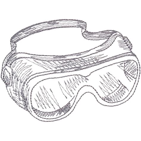 Dibujo Gafas De Seguridad Ilustraciones Svg Vectoriales Clip Art