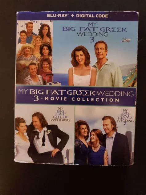 MY BIG FAT Greek Wedding 3 Movie Collection Blu Ray W Slipcover 0