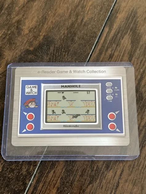 Nintendo Game And Watch Collection E Reader Card Manhole Game Boy Advance