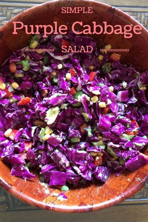 Purple Cabbage Salad Recipe Simple And Easy Clean Eating