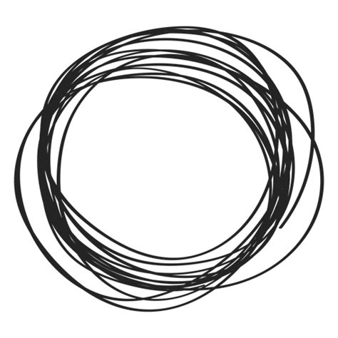 White Circle Doodle Png