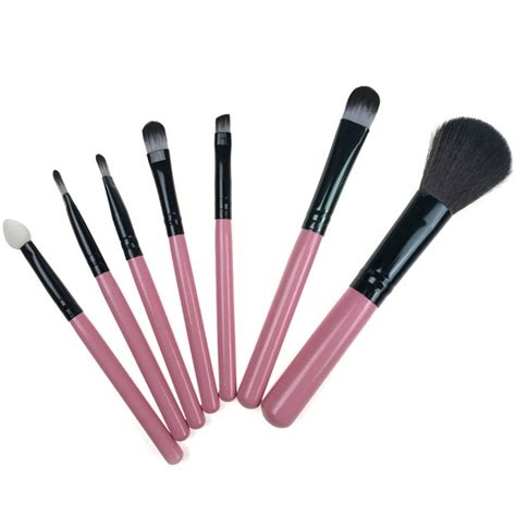 2017 Dropship 7pc Wooden Cosmetic Makeup Brush Brushes Set Foundation Powder Eyeshadow Ju13
