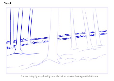 Learn How To Draw Forest Trees Forests Step By Step Drawing Tutorials