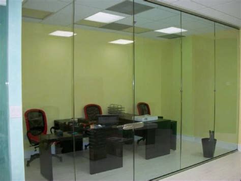 Tempered Glass Office Partition In U Channel Glass
