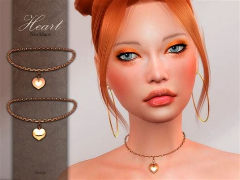 Heart Necklace By Suzue At Tsr Sims 4 Updates