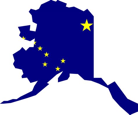 Alaska Karte Flagge Kostenlose Vektorgrafik Auf Pixabay
