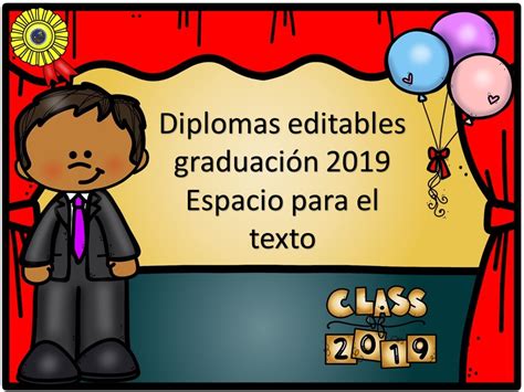 Diplomas 2019 Formato Editable 12 Imagenes Educativas