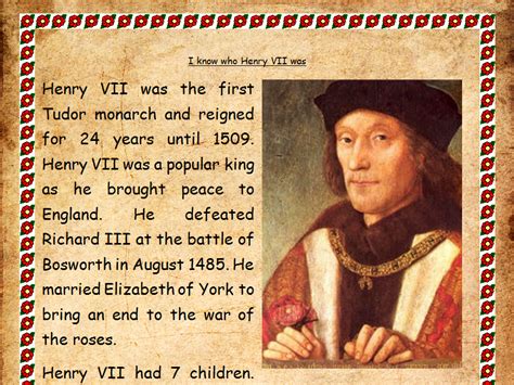 Henry Tudor Henry Vii 7th Comprehension Teaching Resources