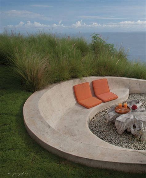 Cozy Outdoor Concrete Furniture Ideas 10 Outdoor Fire Pit Garden