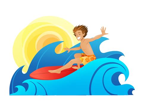 Surfing Clipart Wave Surfing Wave Transparent Free For Download On