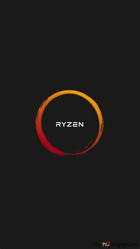 Logotipo Elegante Oscuro Amd Ryzen 4k Descarga De Fondo De Pantalla