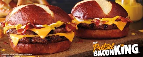 Burger King Rolls Out New Double Pretzel Bacon King Nationwide The