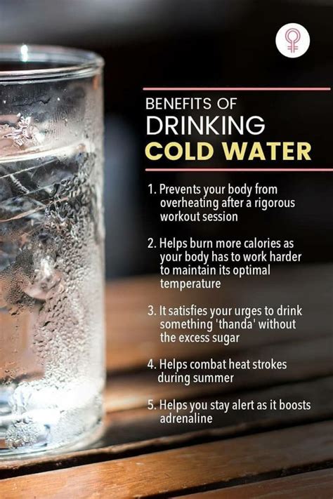 Benefits Of Drinking Cold Water Cold Water Benefits Water Benefits