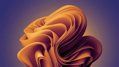 Windows 11 Abstract Gradient Orange Bloom 4k Wallpaper Pixground