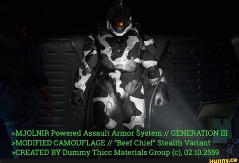 Mjolnir Powered Assault Armor System Generation Iii Modified