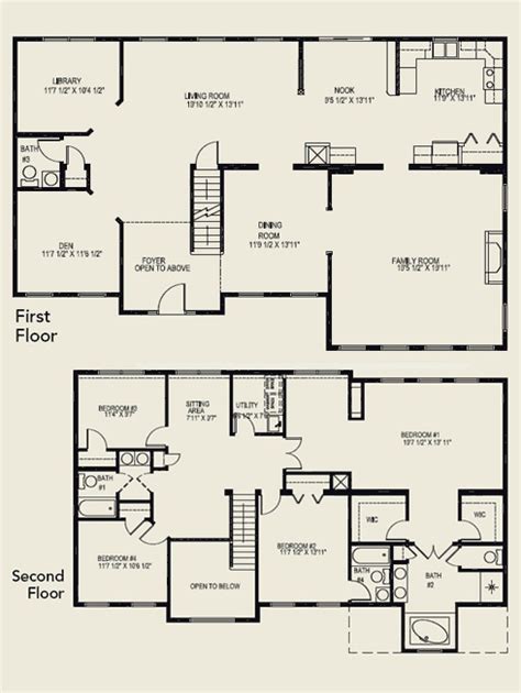 4 Bedroom 3 Bath House Plans Two Story Story Guest