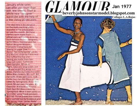 1977 Jan Glamour Beverly Johnson Star Model