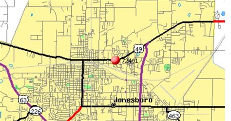 Map Of Jonesboro Arkansas Dakota Map