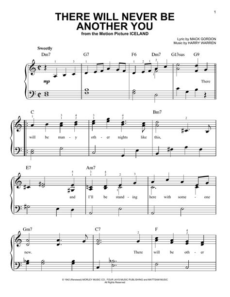 There Will Never Be Another You Sheet Music Direct