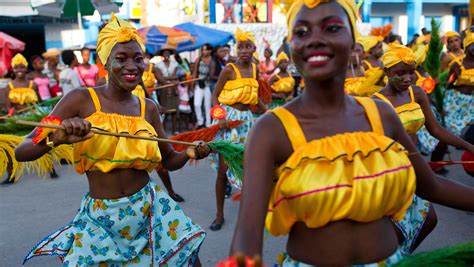 Costumed Haitians Celebrate Carnival