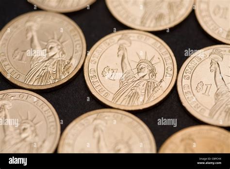 United States One Dollar Coins Stock Photo Alamy