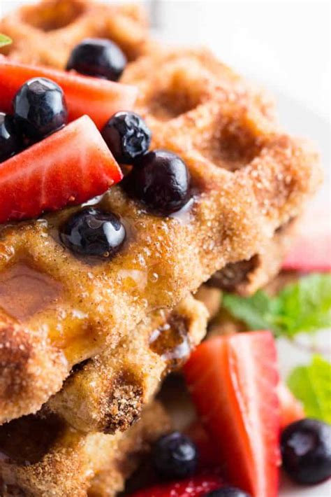 Cinnamon Sugar French Toast Waffles