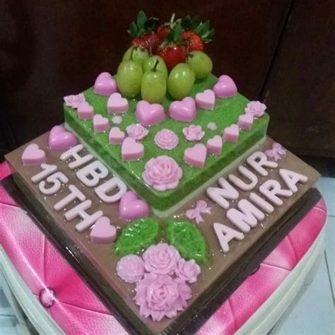 1000 ml air putih 1 bungkus nutrijell puding. Cara Membuat Kue Ulang Tahun Dari Puding - Kreatifitas Terkini