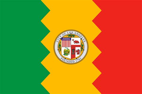 The Flag Of Los Angeles The Second Largest City In The Us Vexillology