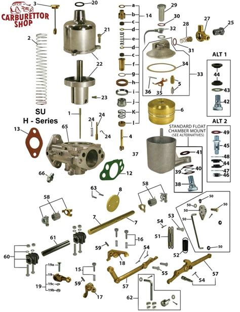 Su H2 Carburetor Spare Parts
