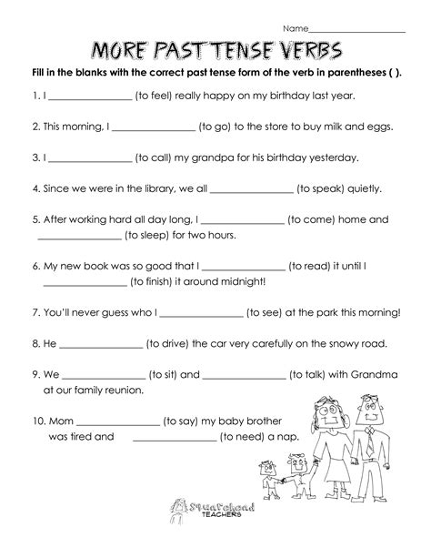 19 Past Tense Verbs Worksheets 2nd Grade Cutting Worksheeto