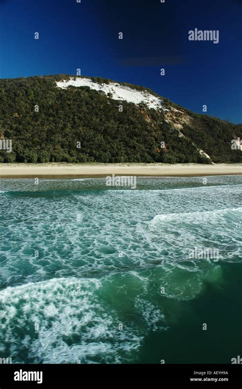 Surf Beach Cooloola National Park Stock Photo Alamy