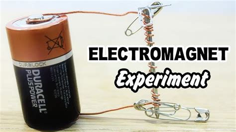 How To Make Electromagnet Experiment Electromagnet Easy Science