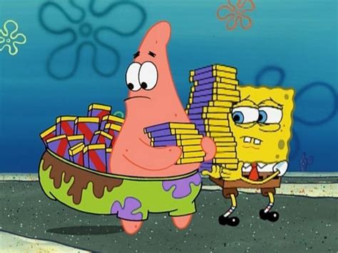 Spongebob Chocolate With Nuts Spongebob Funny Spongebob Patrick