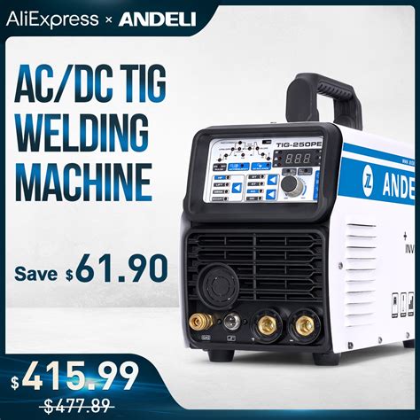 ANDELI 220V AC DC TIG Welding Machine TIG 250PE MMA LIFT TIG HF TIG 3