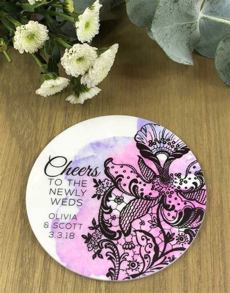 Maybe you would like to learn more about one of these? 100 x Personalised Printed Wedding Favour Coasters - Iris ...