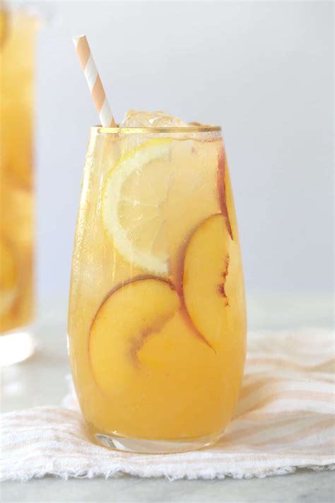 The Best Peach Lemonade Recipe Sugar And Charm